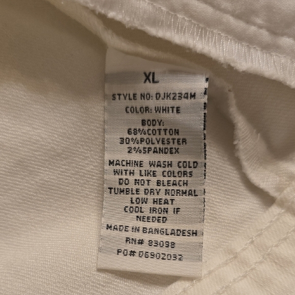 Calvin Klein Women's White Jean Jacket EUC - Picture 10 of 15
